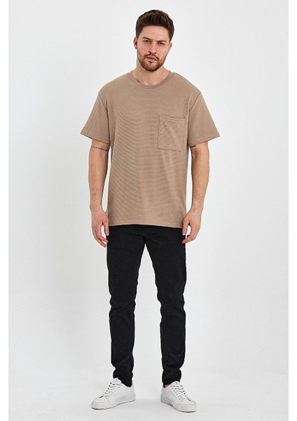 Bisiklet Yaka Cepli Ottoman Relax Fit T-Shirt RD23YE272305
