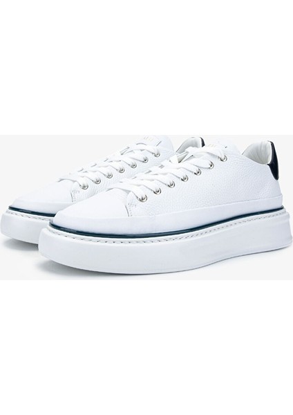 Fabi Erkek Hakiki Deri Beyaz/mavi Sneakers & Spor Ayakkabı fırsatları