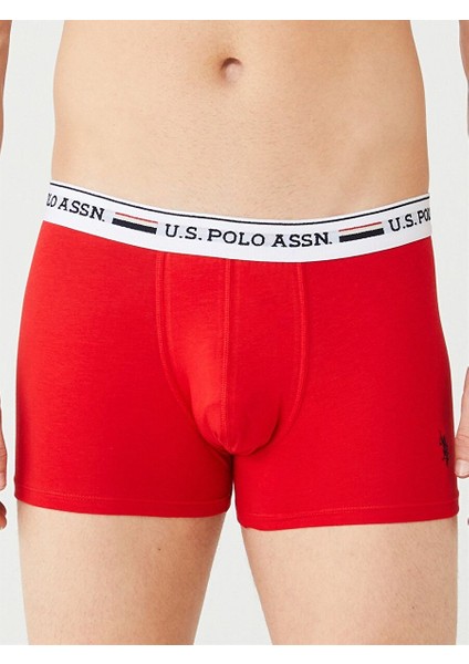 Erkek Kırmızı - Gri Melanj - Lacivert 3 Lü Boxer modelleri