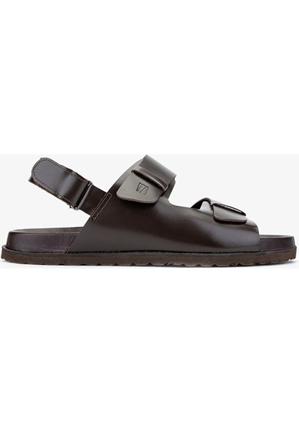 Sandals Factory Lorenza Erkek Kahverengi Hakiki Deri Sandalet Ayakkabı