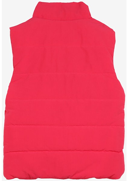 Fuşya Kız Çocuk Dik Yaka Basic Fit Kapitone Puffer Yelek D3WG-YLK1 fiyatları