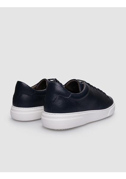 Lacivert Erkek Deri Sneaker 102257
