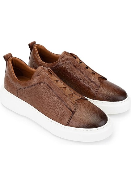 Erkek Hakiki Deri Taba Sneakers & Spor Ayakkabı