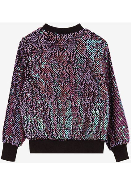 Siyah - Pembe Kız Çocuk Payetli Sweatmont BRB4WG-SWT6302 fiyatları