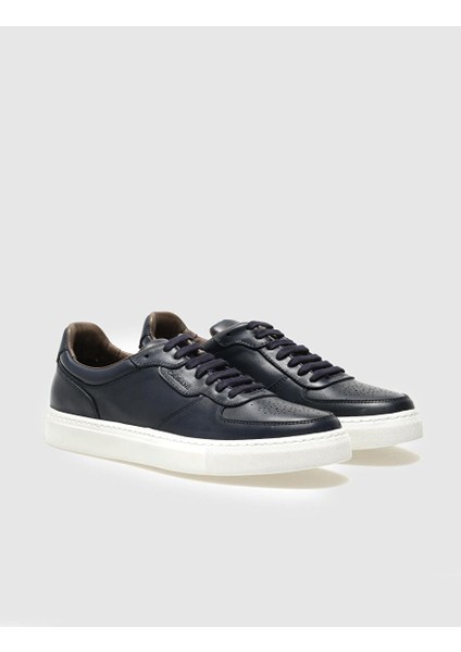 Lacivert Erkek Deri Sneaker 120928