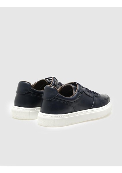 Lacivert Erkek Deri Sneaker 120928