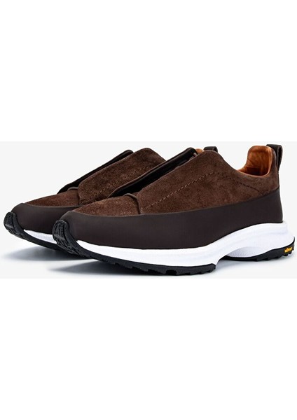 Kahverengi Erkek Süet Sneaker 1092 V2222 Erk Ayk SK24-25