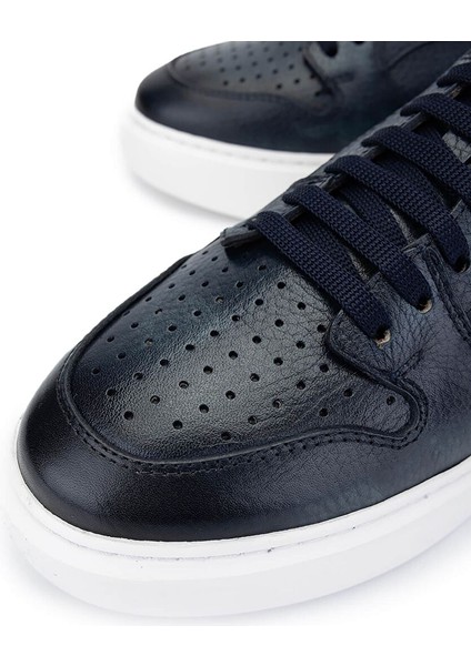 Erkek Hakiki Deri Lacivert Sneakers & Spor Ayakkabı modelleri