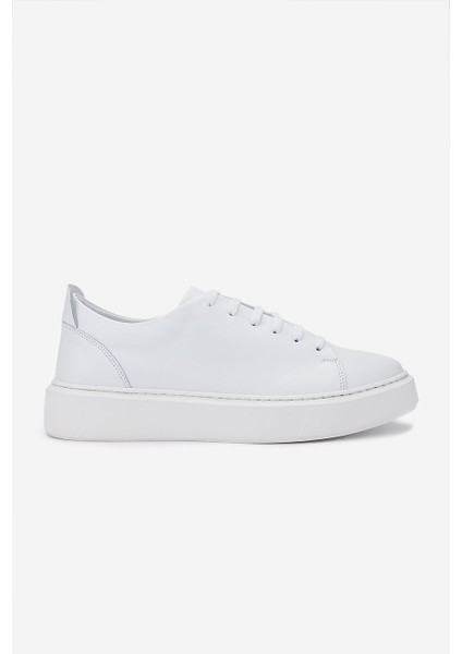 Erkek Hakiki Deri Beyaz Sneakers & Spor Ayakkabı