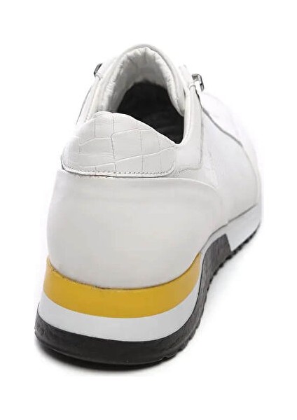 Erkek Hakiki Deri Beyaz Sneakers & Spor Ayakkabı
