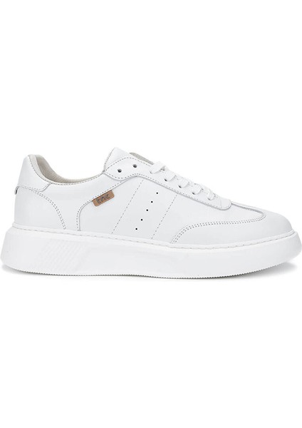 Erkek Hakiki Deri Beyaz Sneakers & Spor Ayakkabı