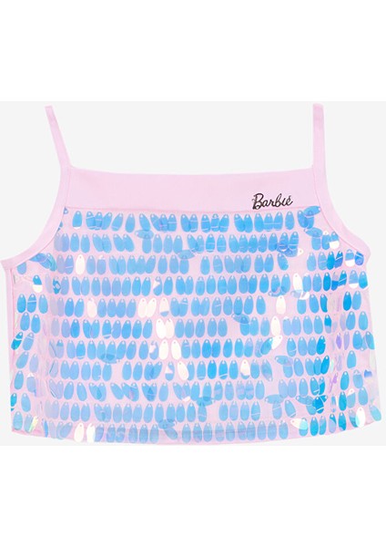 Pembe Kız Çocuk Pullu Bluz BRB5SG-BLZ6523