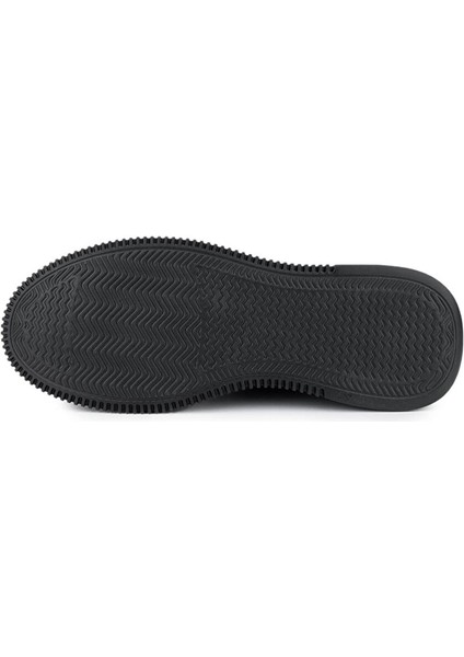 Erkek Hakiki Deri Siyah Nubuk Sneakers & Spor Ayakkabı