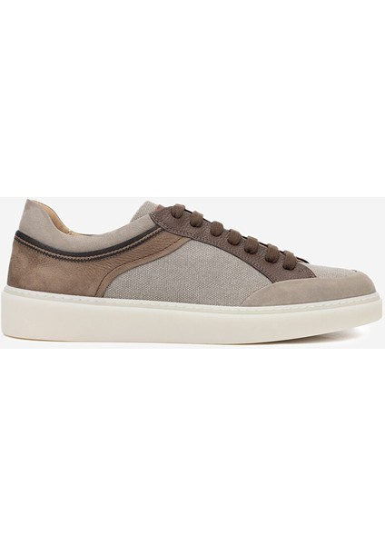 Redwin Erkek Taupe Tekstil Deri Sneakers & Spor Ayakkabı