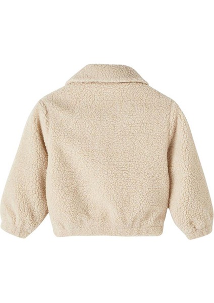 Krem Kız Bebek Mont Nmfmakoa Teddy Jacket Pb