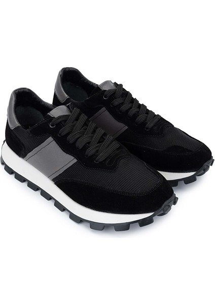 Erkek Deri & Tekstil Siyah Sneakers & Spor Ayakkabı fiyatları