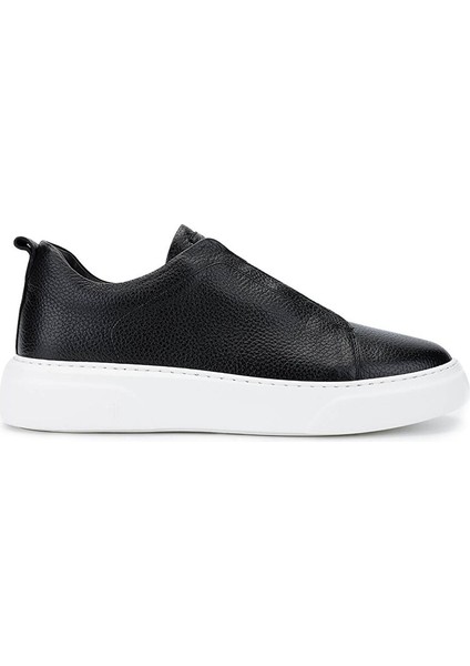 Erkek Hakiki Deri Siyah Floter Sneakers & Spor Ayakkabı