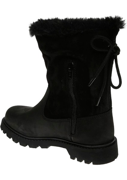 Siyah Kız Çocuk Süet + Deri Waterproof Bot 015F101078 Bruıser Scrunch Wp