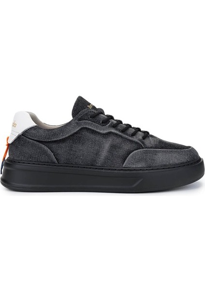 Erkek Hakiki Deri Siyah/beyaz Sneakers & Spor Ayakkabı