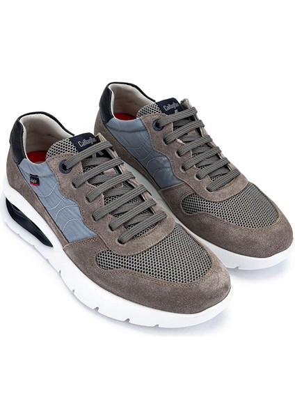Erkek Deri & Tekstil Gri Sneakers & Spor Ayakkabı