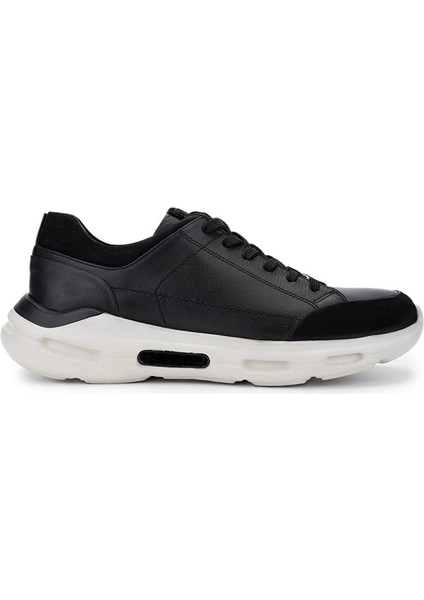Erkek Hakiki Deri Siyah Sneakers & Spor Ayakkabı