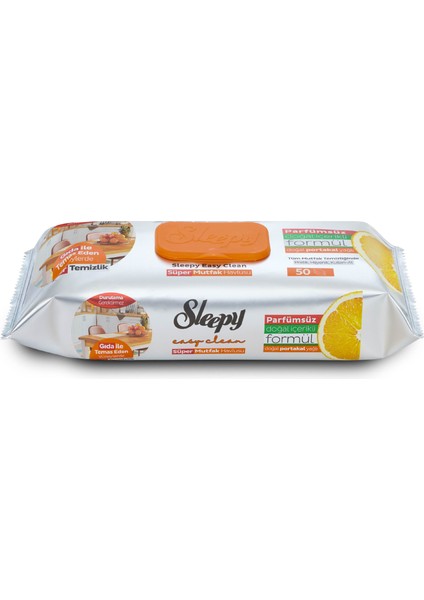 Easy Clean Süper Yüzey Temizlik Mutfak Havlusu&Mendili Portakal Yağlı 50 Yaprak fiyatları