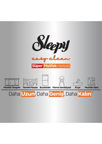 Easy Clean Süper Yüzey Temizlik Mutfak Havlusu&Mendili Portakal Yağlı 50 Yaprak indirimleri
