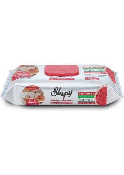 Easy Clean Süper Yüzey Temizlik Mutfak Havlusu&Mendili Greyfurt Yağlı 50 Yaprak fiyatları
