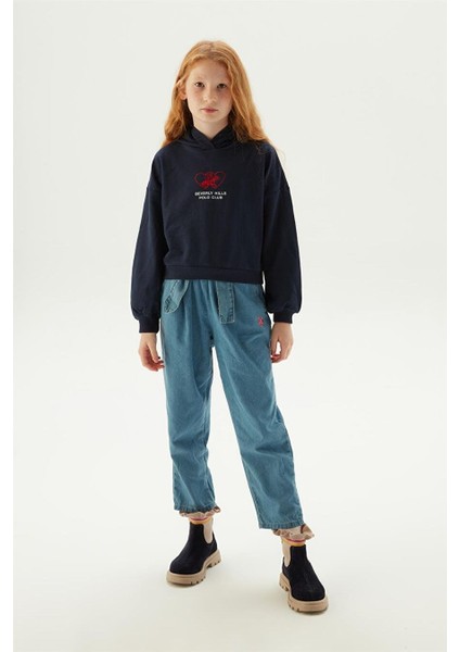 Kız Çocuk Lacivert Sweatshirt