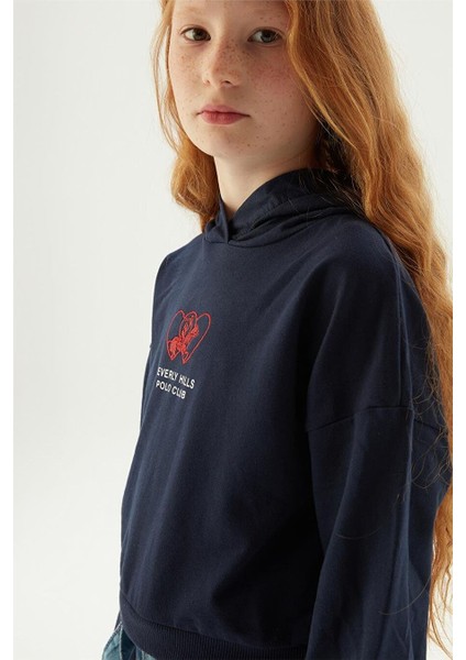 Kız Çocuk Lacivert Sweatshirt modelleri