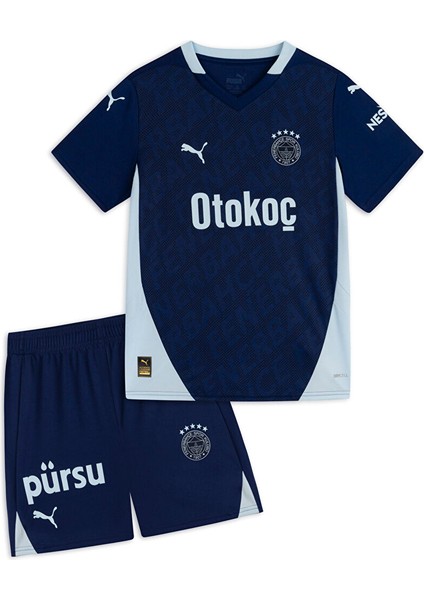 Düz Erkek Mavi Fenerbahçe Sweatshırt 77537909-FSK Third Minikit W/o Sock