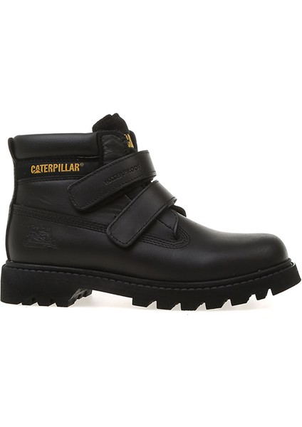 Siyah Erkek Çocuk Deri Waterproof Bot 015F101072 Josh Wp