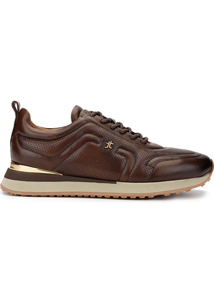 Siyah Erkek Deri Sneaker 383 5960 Erk Ayk SK24-25