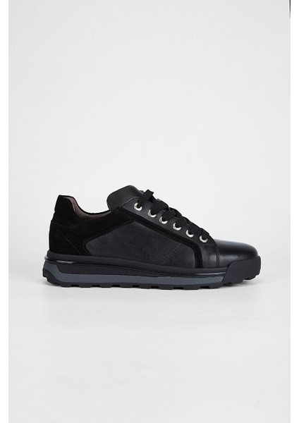 Lacivert Erkek Deri Sneaker 383 5655 Erk Ayk SK23/24