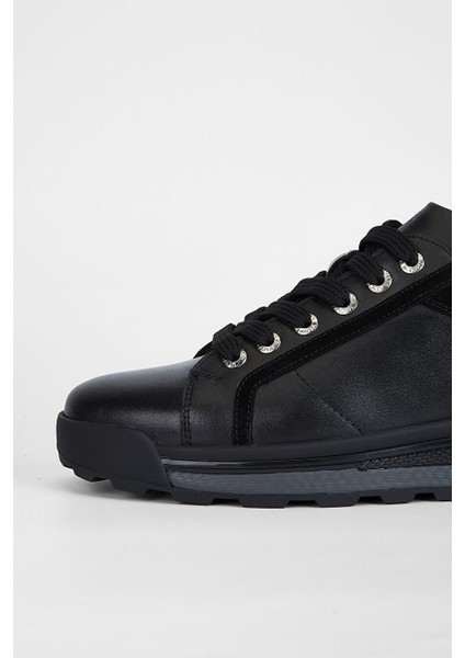 Lacivert Erkek Deri Sneaker 383 5655 Erk Ayk SK23/24