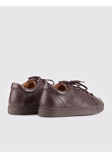 Kahverengi Erkek Deri Sneaker 21406