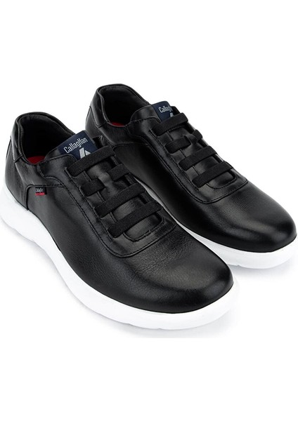 Erkek Hakiki Deri Siyah Sneakers & Spor Ayakkabı