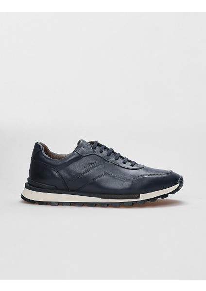 Lacivert Erkek Deri Sneaker 29487