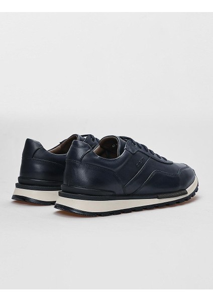 Lacivert Erkek Deri Sneaker 29487
