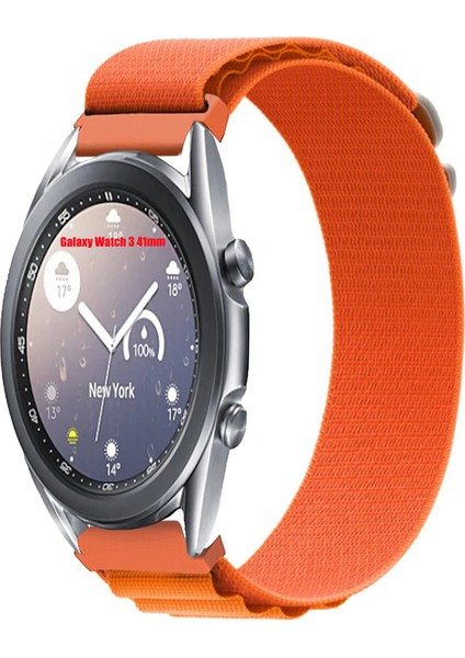 Samsung Galaxy Watch 3 41MM Akıllı Saat Uyumlu Kordon Alpine Loop Döngü Spor Kayış
