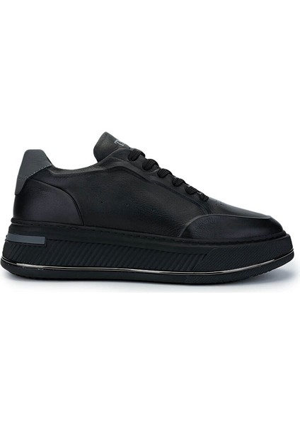 Erkek Hakiki Deri Siyah Sneakers & Spor Ayakkabı