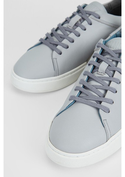 Gri Erkek Deri Sneaker 167 7046 Erk Ayk Y23