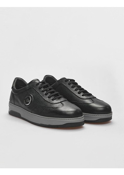 Siyah Erkek Deri Sneaker 117876R