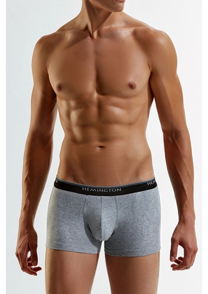 Pamuklu Gri Boxer