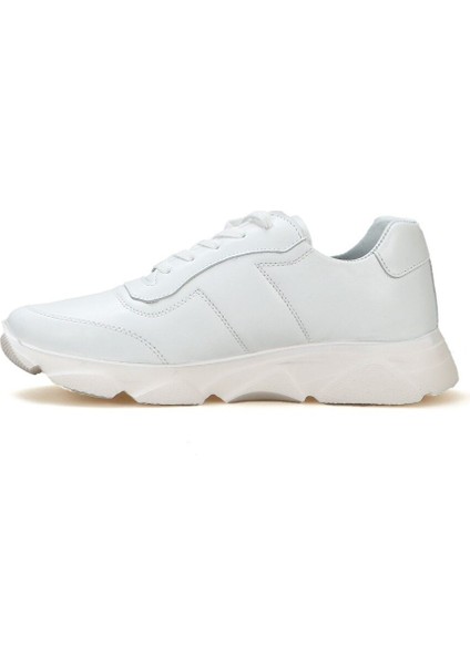 Beyaz Erkek Deri Sneaker 12309 fiyatları