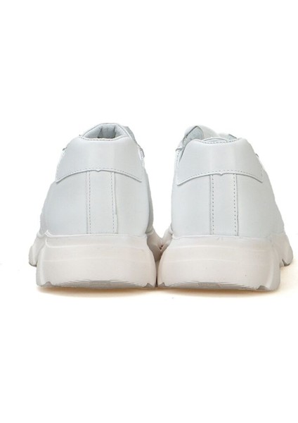 Beyaz Erkek Deri Sneaker 12309 fırsatları