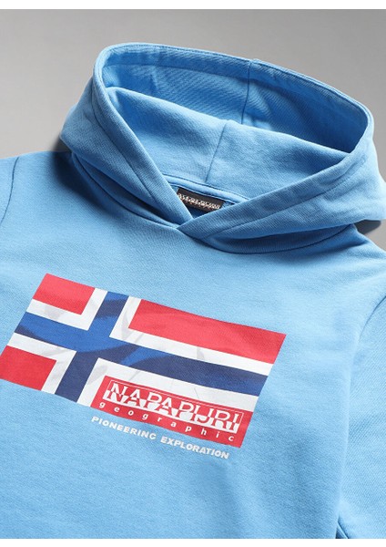Mavi Erkek Çocuk Kapüşonlu Uzun Kollu Sweatshirt NP0A4GXFB2C1 K B-Zamora H modelleri