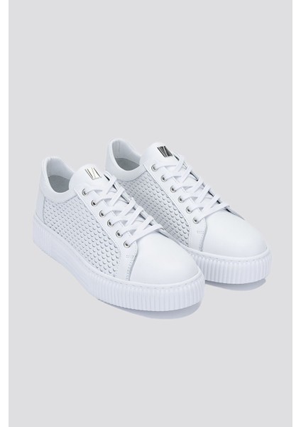 Siyah Erkek Deri Sneaker 352 20440 Erk Ayk Y24