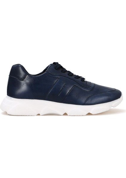 Lacivert Erkek Deri Sneaker 12312