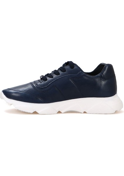Lacivert Erkek Deri Sneaker 12312 fiyatları